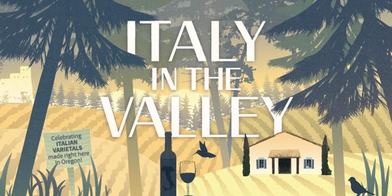 Italy in the valley poster