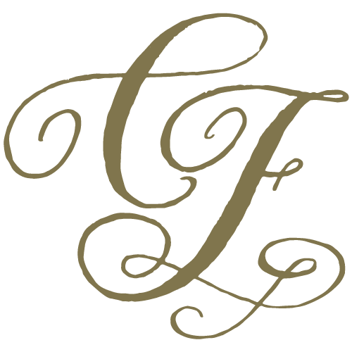 Cana\'s Feast cursive lettermark logo.